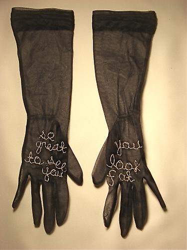 Vadis Turner
Fat Gloves   2009
Vintage gloves and thread
15 x 12 x 1 in
