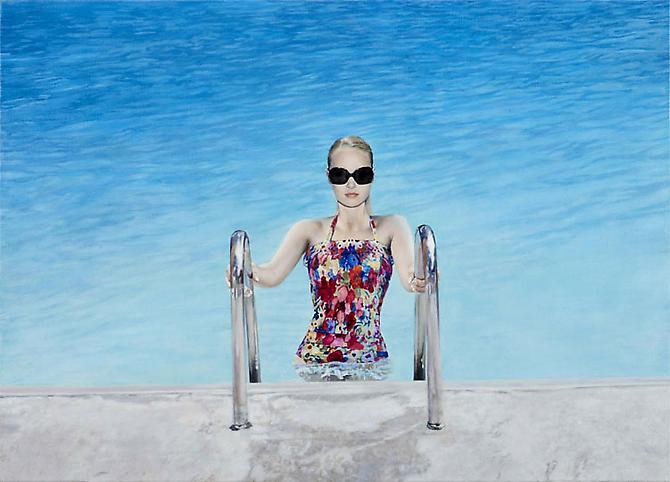 Swimming, 2009
Oil on linen
30.3 x 21.6 in.