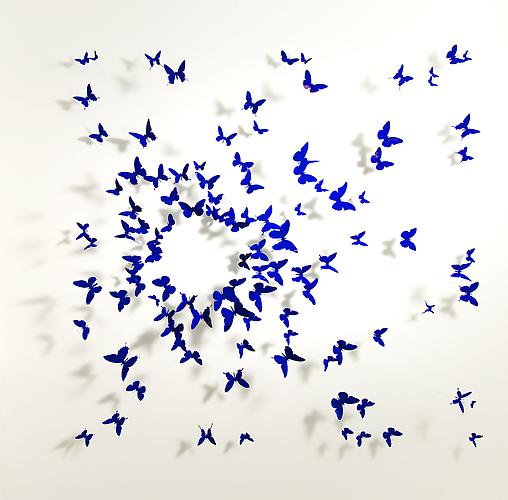 Paul Villinski, Lumen (2007)
Aluminum (found Cans), Wire, Pure Pigment  
60h x 60w x 11d in (152.4h x 152.4w x 27.94d cm)