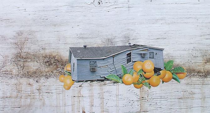 Orange Crush, 2007
collage on wood
14.25 x 16.5 in.