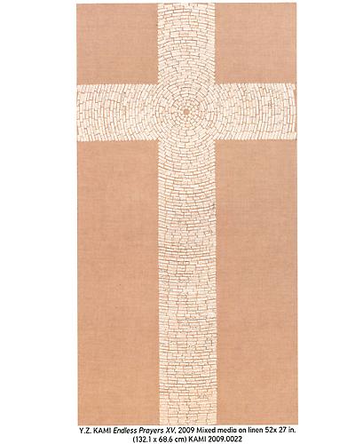 Y.Z. Kami
Endless Prayers XV   2009
Mixed media on linen 
52 x 27 in