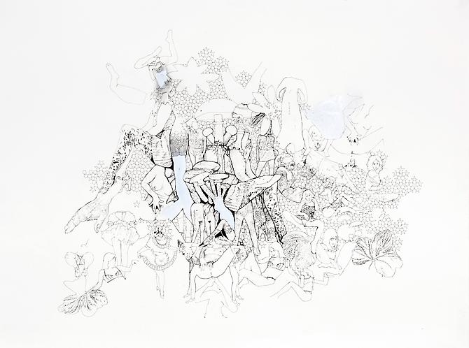 MATT GREENE 
Untitled, 2009
 Ink on paper 
22 1/2 x 29 1/2 inches 