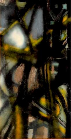 Hedda Sterne 
New York 5a, 1955 
Oil on canvas
39 x 21 inches
STER_H_001