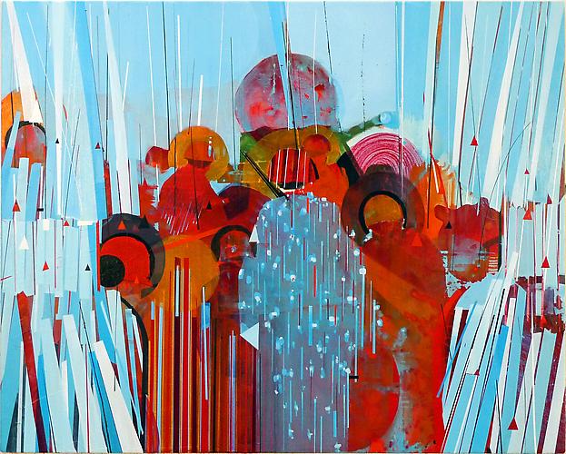 Last One 8, 2010.
Acrylic on canvas, 48 x 60 inches.