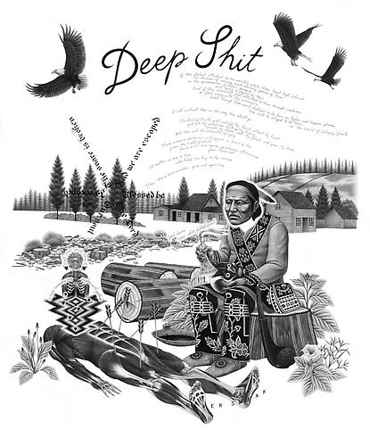 Eric Beltz, Deep Shit (2009)
Graphite On Bristol
29h x 23w in (73.66h x 58.42w cm)