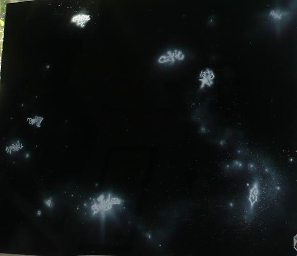 Soner On
Untitled   2010
Enamel on black mirror
40 x 33 in