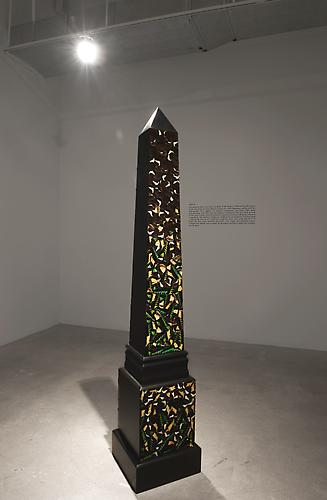 CINDY STELMACKOWICH | IN MOURNING OF | INSTALLATION VIEW | PATRICK MIKHAIL GALLERY | NOVEMBER 2010

CINDY STELMACKOWICH | REQUIEM: IN PARADISUM | BUTTERFLY WINGS, WOOD OBELISK | 174 X 33 X 33 CM | 2010
