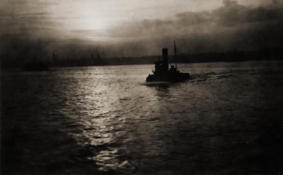 Steamboat on Hudson River, New York
1931
vintage gelatin silver print