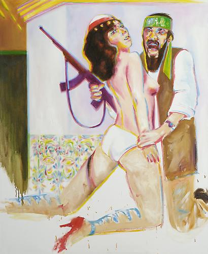 Burhan Kum
Historical Engineering: Kidnapped Odalisque   2007
Mixed media on canvas
55 x 90.6 in