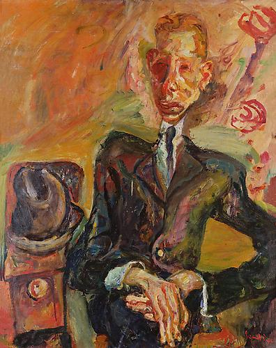 Chaim Soutine,  Portrait of a Man with a Felt Hat , c. 1921–22