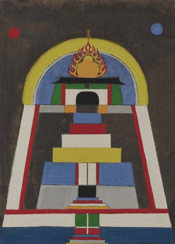 Charmion von Wiegand 
Untitled, 1964 
Gouache on paper
12 1/2 x 9 1/2 inches
VONW_C_001