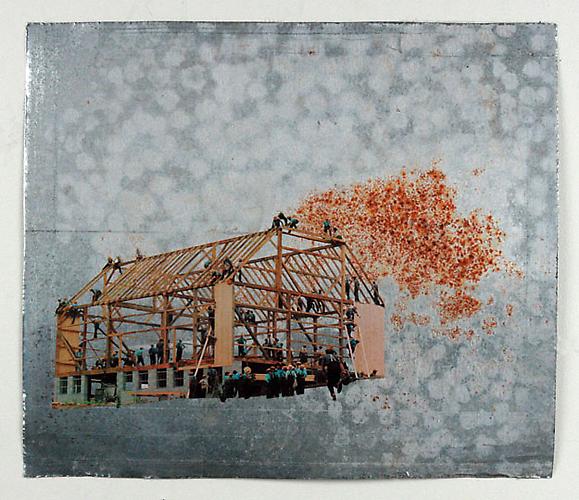 This is How We Do It, 2009
Collage on metal
17 x 19.75 in.