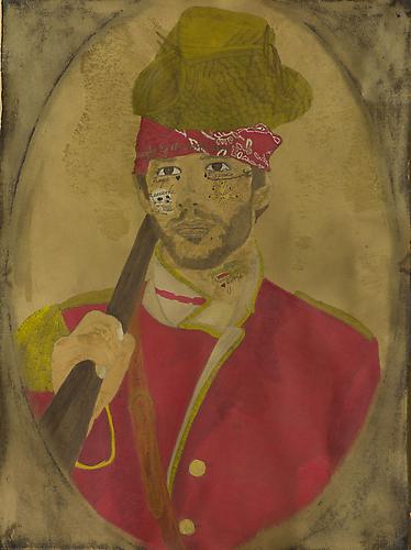We In This Together Son! Your Beef Is Mine! 1792 (2012)
Acrylic, Ink, Coffee, Tea On Paper
30h x 22.5w in (76.2h x 57.15w cm)