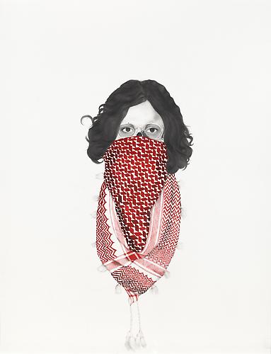 Taravat Talepsand
Suicide is Painless II   2008
Graphite and watercolor on paper
30 x 27 in