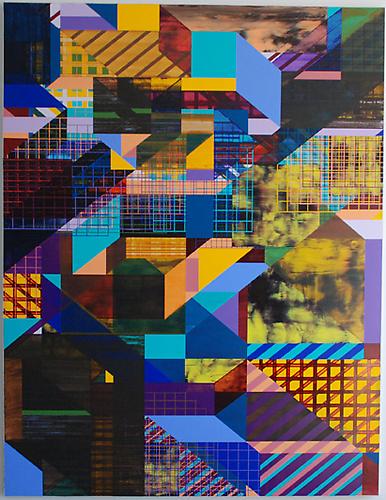 Weekend Edition, 2009
Acrylic on canvas, 96 x 76 inches.