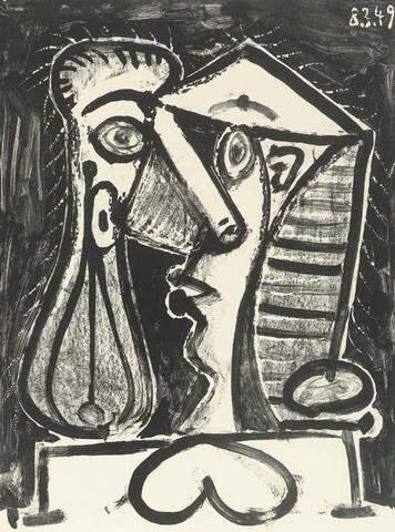  Composed Figure II (M. 166; B. 597) , 
25 7/8 x 19 5/8 inches (65.6 x 49.7 cm), Lithograph on Arches paper, 1949