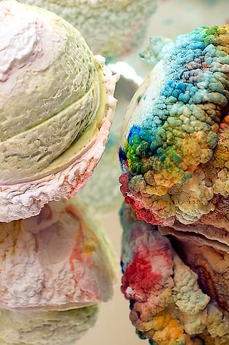 OKEYDOKES (DETAIL) | COMPRESSED SUGAR AND COLOURING | APPROXIMATELY 4 X 4 INCHES | 2008