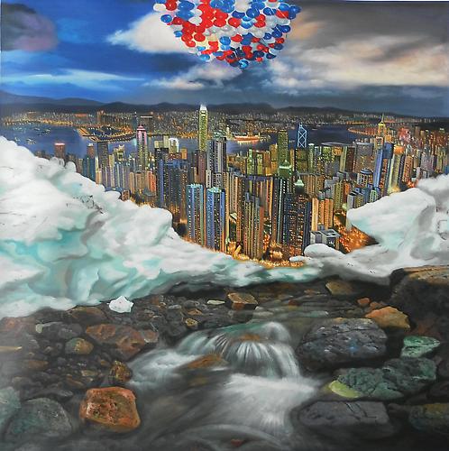 Shay Kun
Reincarnation, 2011.
Oil on canvas, 60 x 60 inches.