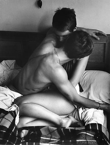 Jean-Paul Belmondo and Jean Seberg on the bed in Rm. 12 at the Hotel Suede (A Bout de Souffle)
1959
gelatin silver print