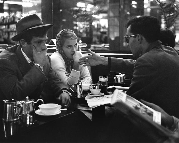 Heated debate between Godard and Jean Seberg about the scene, in the cafe on the Champs Elysees (A Bout De Souffle)
1959
gelatin silver print