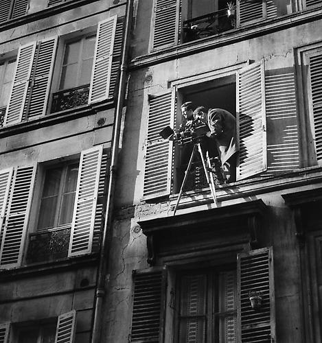Francois Truffaut by a window, rue Lemercier, Paris (Antoine Et Colette)
1962
gelatin silver print