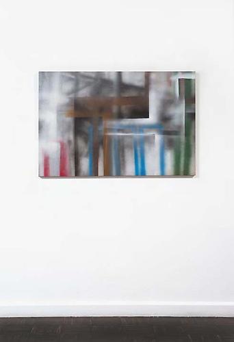  Abstract Painting No. 2 , 2012, installation view, primed linen and paint, 30 x 45 inches