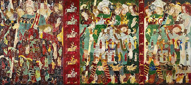 After the Battle 2010
Acrylic on Wool
115 x 51 in / 292 x 130 cm