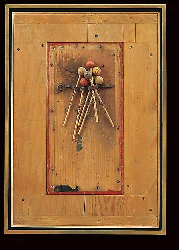 Varujan Boghosian, 1997
 American Bouquet , construction
26.13" x 18" x 2.5"