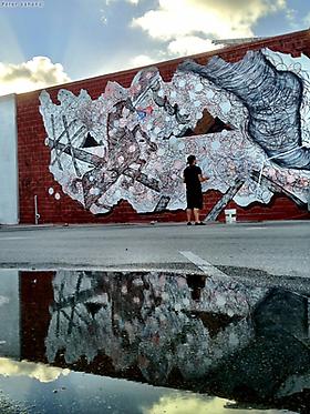 Andrew Schoultz's New Mural in Miami's Wynwood District | Presented by The Fountainhead Residency and Primary Flight