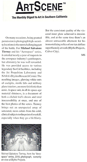 Michael Salvatore Tierney- ArtScene, February 2011