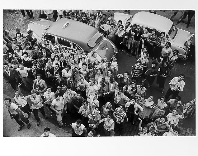 View from Tony Bennett's dressing room, and his fans 
mid 1950s
Gelatin Silver Print
