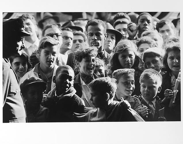 Crowd, close up of faces after game
mid 1950s
Gelatin Silver Print