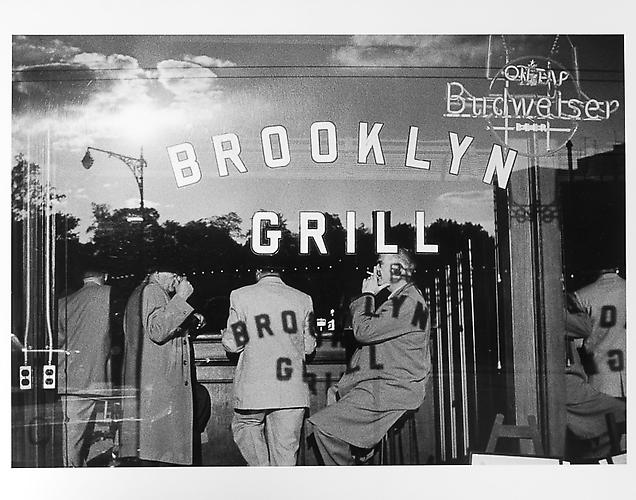 Brooklyn grill, exterior view 
mid 1950s
Gelatin Silver Print