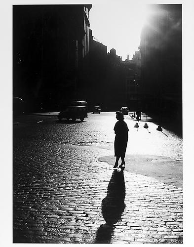 Woman's silhouette and shadow 
mid 1950s
Gelatin Silver Print