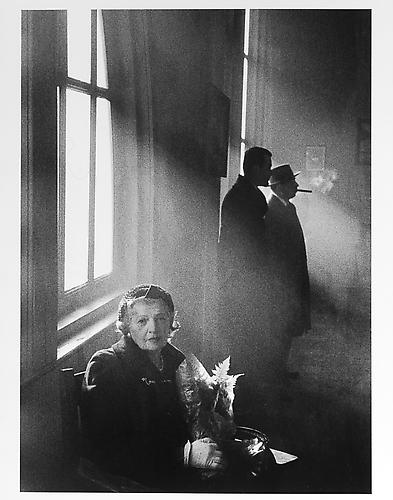 The artist's mother sitting in a waiting room at ship terminal
mid-1950s
Gelatin Silver Print