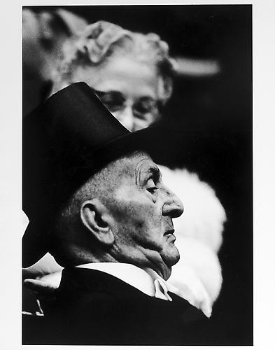 Man in top hat at the opera
mid 1950s
Gelatin Silver Print