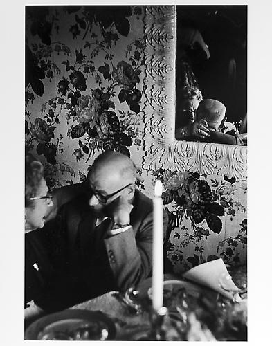 Elderly couple and reflection 
mid 1950s
Gelatin Silver Print