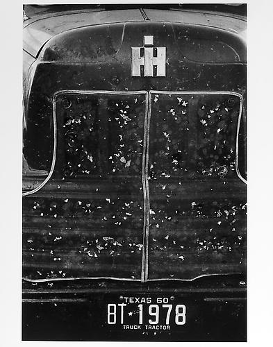 Texas truck grill with insects 
mid 1950s
Gelatin Silver Print