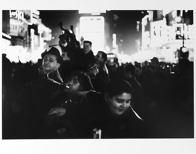 Woman with horn, New Year's Eve
mid 1950s
Gelatin Silver Print