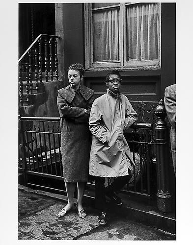 White woman and black woman in coats 
mid 1950s
Gelatin Silver Print
