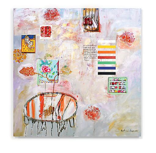 Red Shoes
48" x 48"
mixed media on canvas