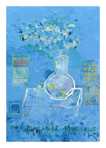 Blue, Blue, Blue
60" x 40"
mixed media on canvas