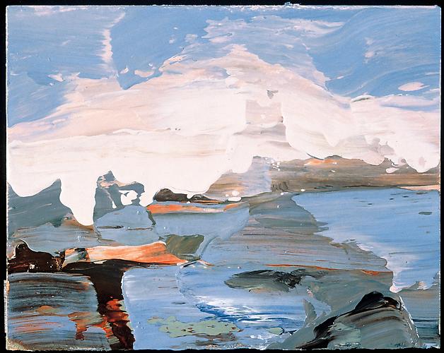 Ben Frank Moss, 1996
 Untitled , oil on paper
4" x 5"