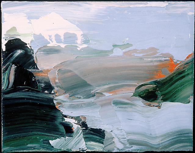 Ben Frank Moss, 1996
 Untitled , oil on paper
4" x 5"