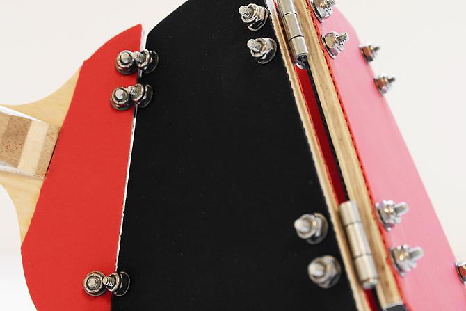  Bicho No. 4 , 2008, detail, wood, latex, steel, 1.2 x 16.7 x 7.87 inches (unfolded)