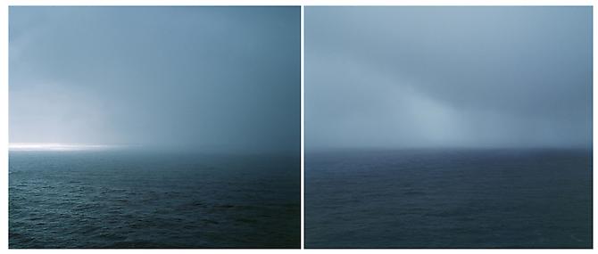 Untitled (Big Sur), 2001
Archival pigment print mounted on sintra and plexiglass
Edition of 5
Diptych: 70 x 30 inches