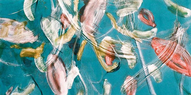 The monotypes were made into Iris prints and editioned by Tim Daley at Millstone.