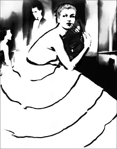 Born to Dance: Margie Cato in a dress by Emily Wilkins, New York
1950
gelatin silver print