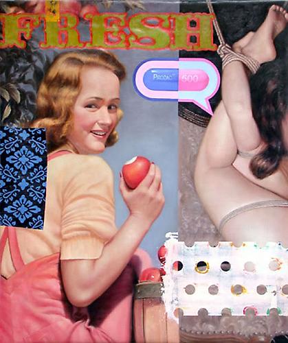 BRITT EHRINER
Maid in America, 2005
Oil on canvas, mounted to board