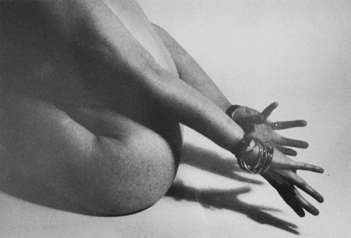 Untitled (hands behind back), c. 1960 
Rare vintage gelatin silver print 
Image: 8 x 10 inches; Framed: 12 x 15 inches